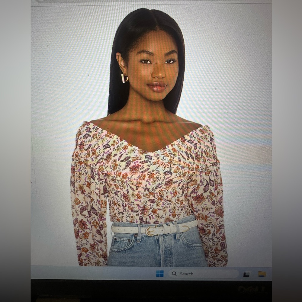 NWOT BB Dakota by Steve Madden Smocked Factor Top Sz S - Picture 3 of 11